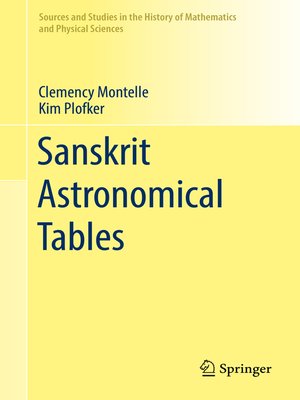 cover image of Sanskrit Astronomical Tables